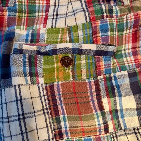 GAP Men's Vintage Patchwork Madras Plaid Shorts - Picture 2 of 5